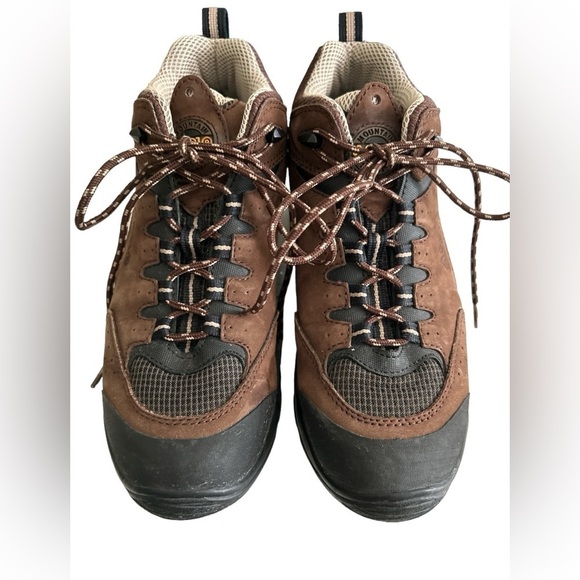 Asolo Quasar Brown Leather Vibram Sole Ankle Lace Up Unisex Hiking Boots - M7/W9 - Picture 2 of 13